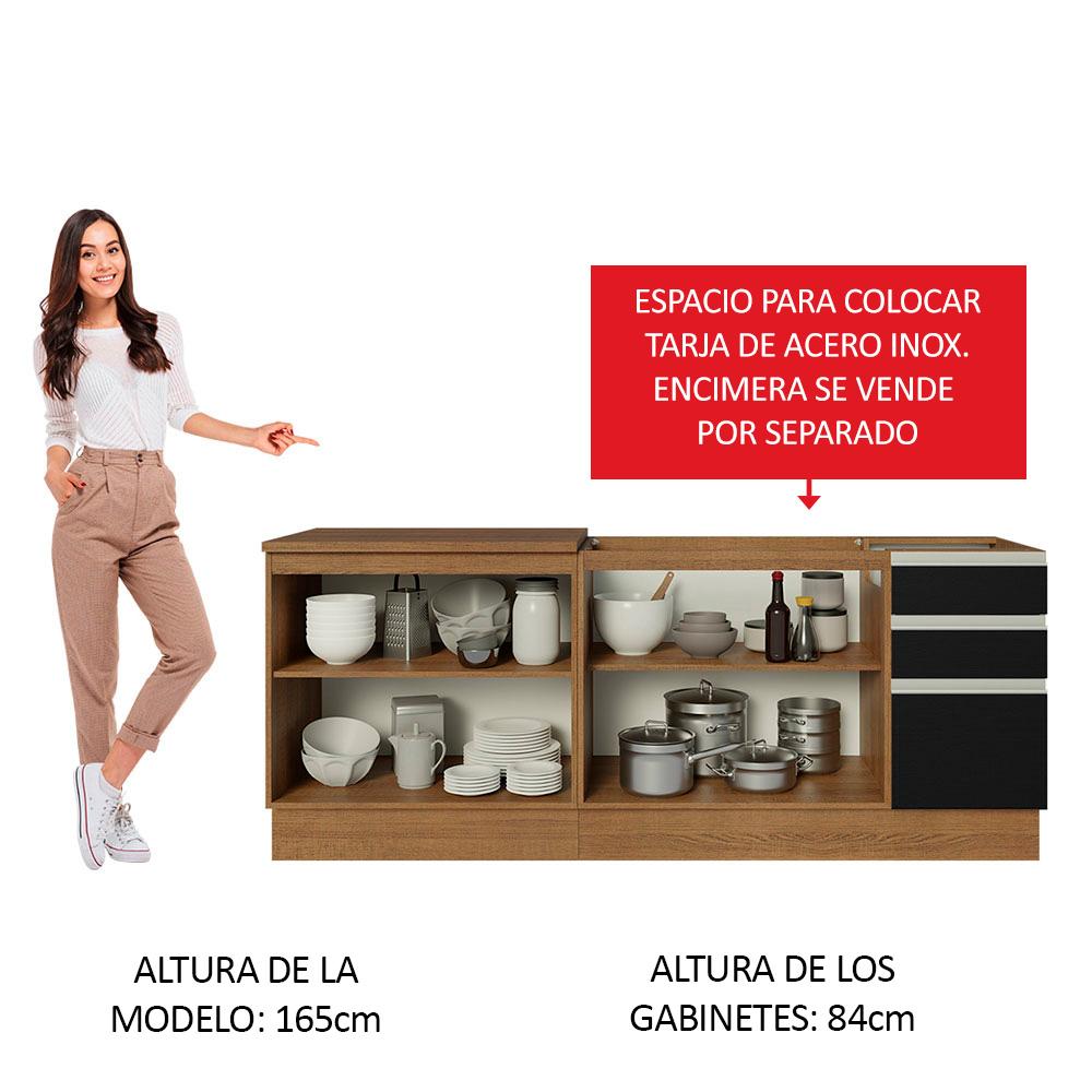 Foto 6 pulgar | Alacena Gabinete Bajo Cocina Madesa Glamy 200 Sin Tarja Mn