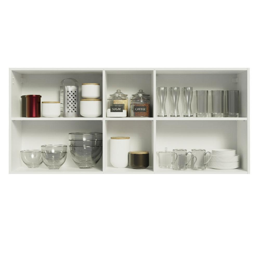 Alacena Gabinete Superior Cocina Madesa Agata 150cm Bn