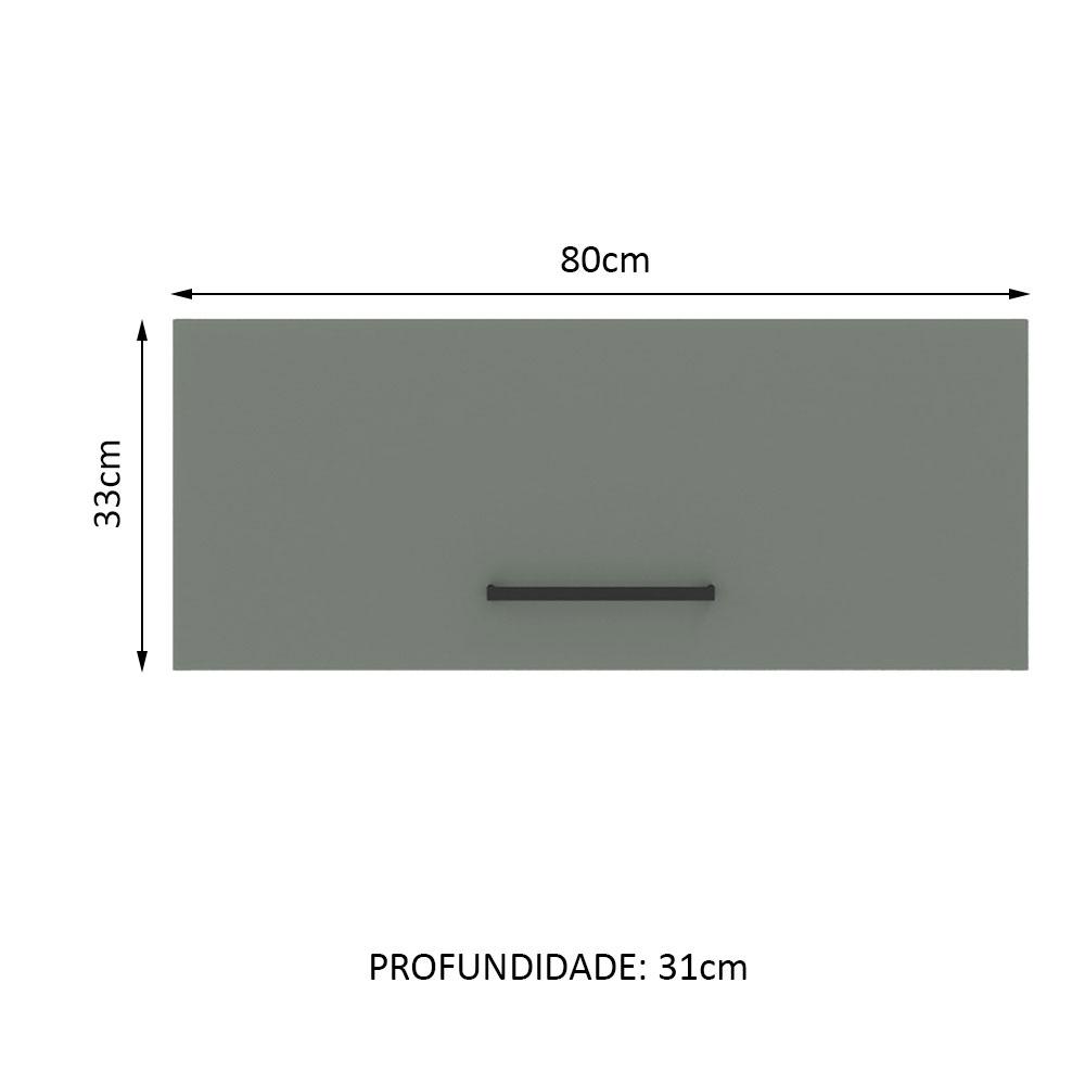 Foto 4 pulgar | Alacena Gabinete Superior Cocina Madesa Agata 80cm Bg