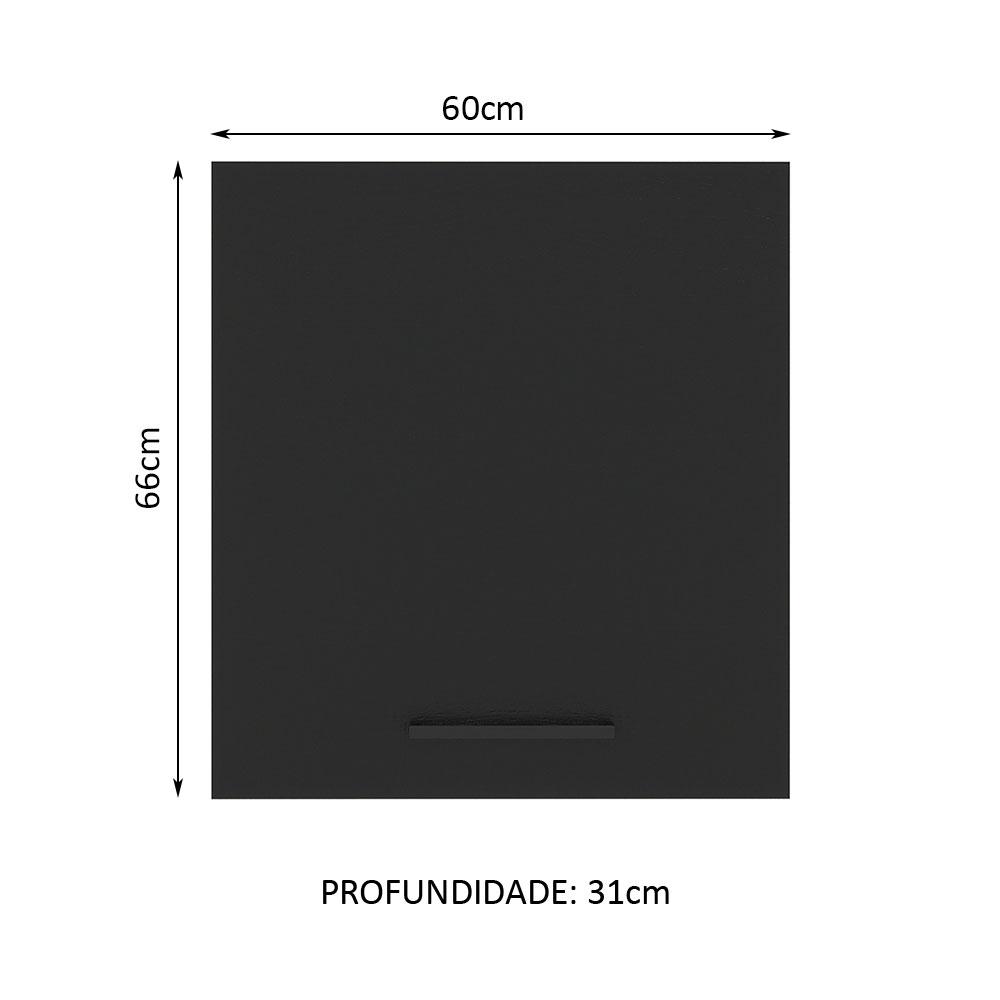 Foto 4 pulgar | Alacena Gabinete Superior Cocina Madesa Lux 60cm Bn