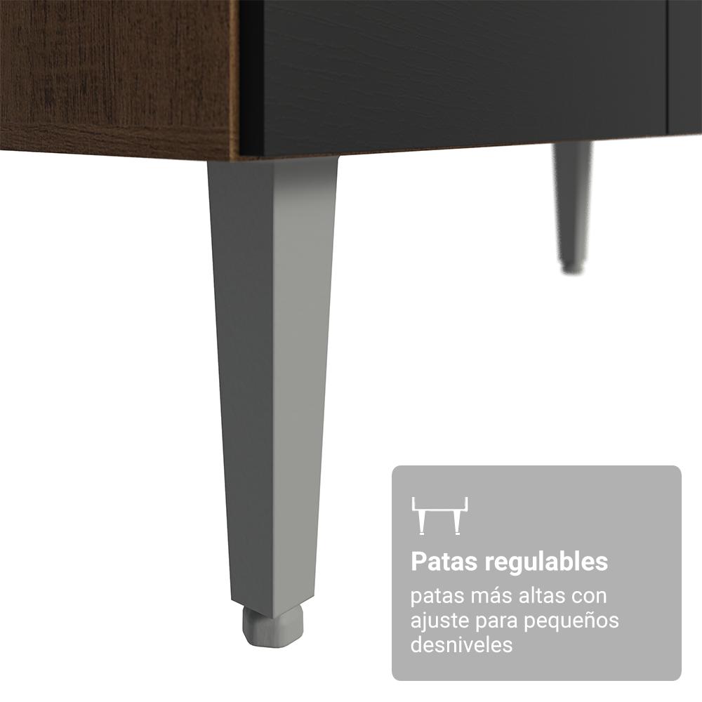 Foto 9 pulgar | Gabinete ​aparador Buffet 3 Puertas Madesa Color Marrón/negro