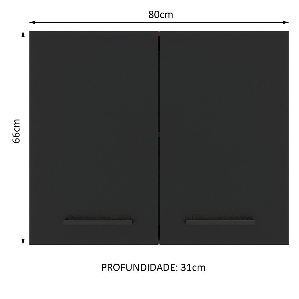 Foto 3 | Alacena Gabinete Superior Cocina Madesa Agata 80cm Mn
