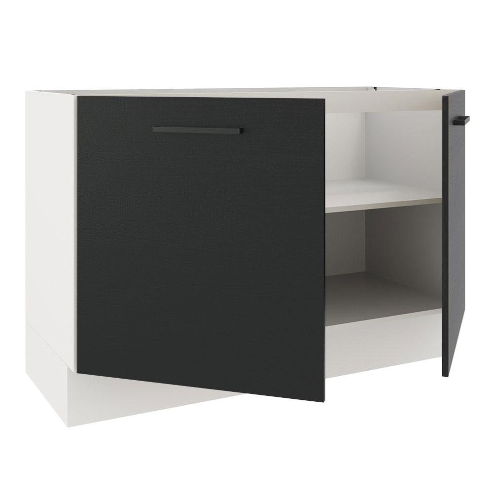 Foto 5 pulgar | Gabinete Bajo Cocina Madesa Agata 120cm Sin Encimera Bn