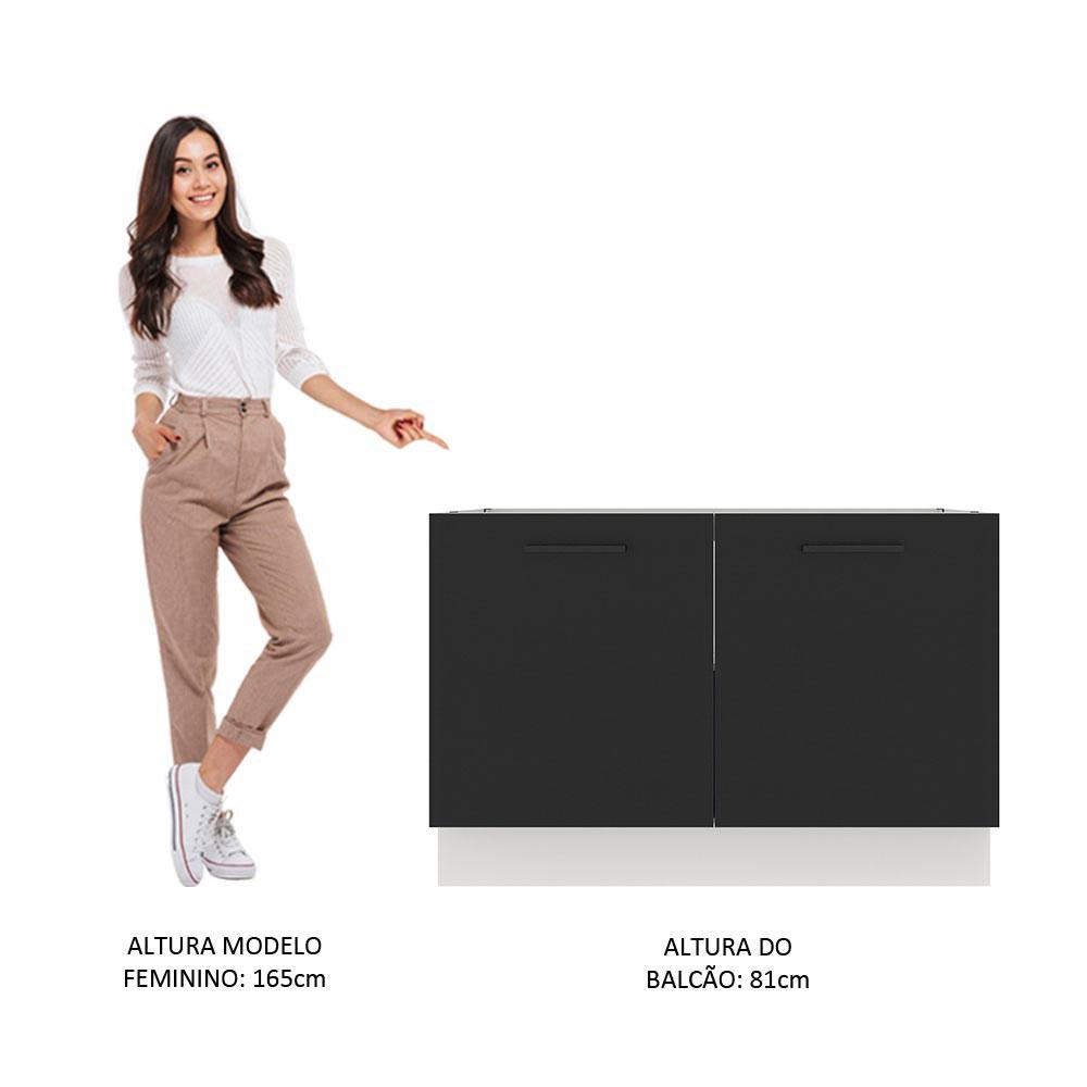 Foto 5 | Gabinete Bajo Cocina Madesa Agata 120cm Sin Encimera Bn