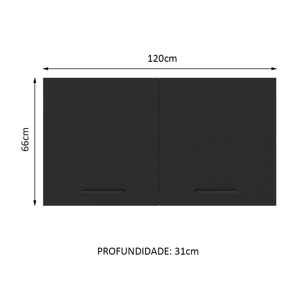Foto 4 pulgar | Alacena Gabinete Superior Cocina Madesa Agata 120cm Mn