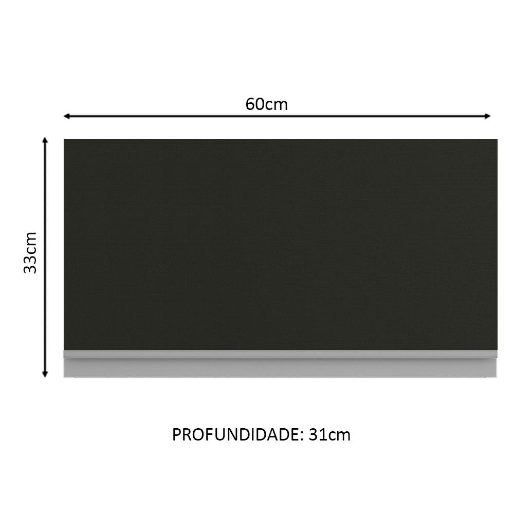 Foto 4 pulgar | Alacena Gabinete Superior Cocina Madesa Glamy 60cm Bn