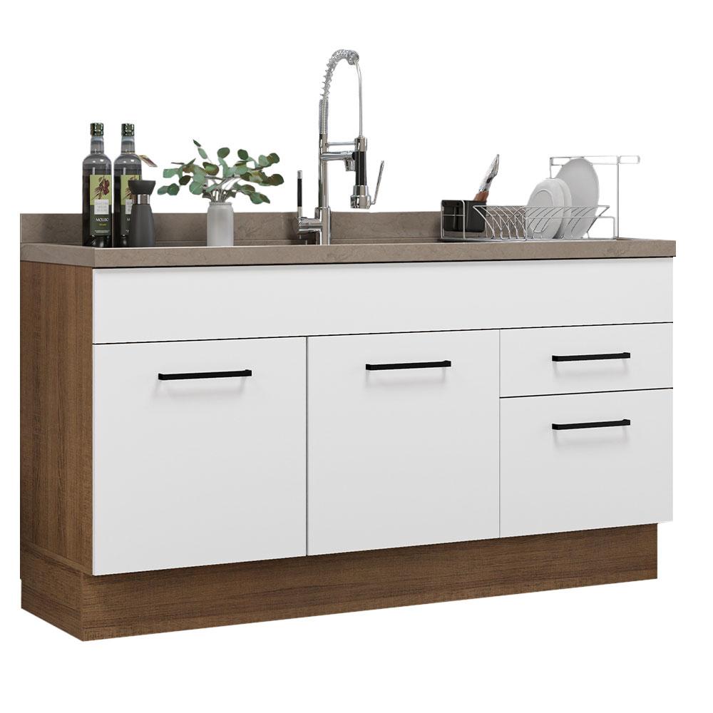 Gabinete Bajo Cocina Madesa Agata 150cm Sin Encimera Mb 01