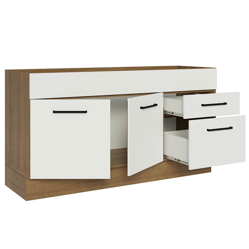 Foto 5 pulgar | Gabinete Bajo Cocina Madesa Agata 150cm Sin Encimera Mb 01