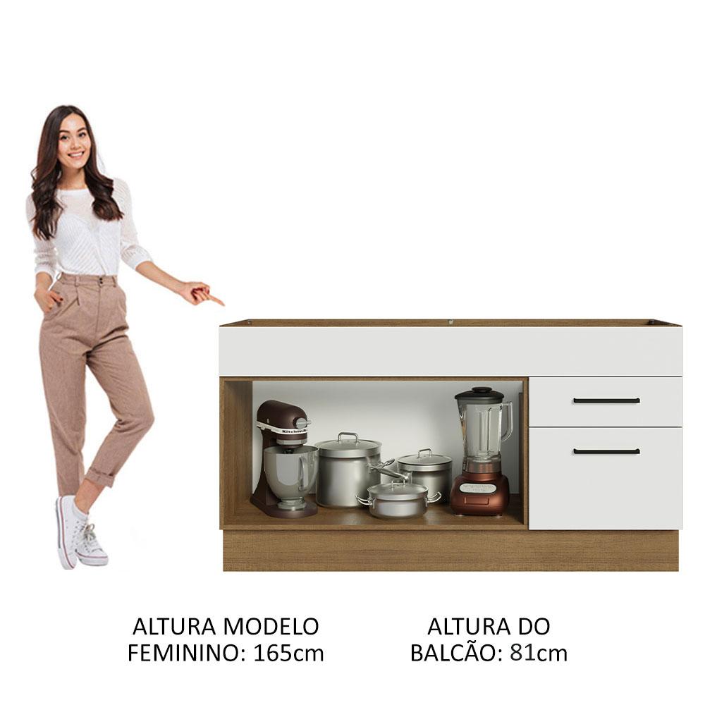 Foto 6 pulgar | Gabinete Bajo Cocina Madesa Agata 150cm Sin Encimera Mb 01