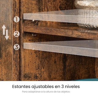 Foto 6 | Armario De Cocina Con Aparador Vasagle De Storage Furniture 30x70x80