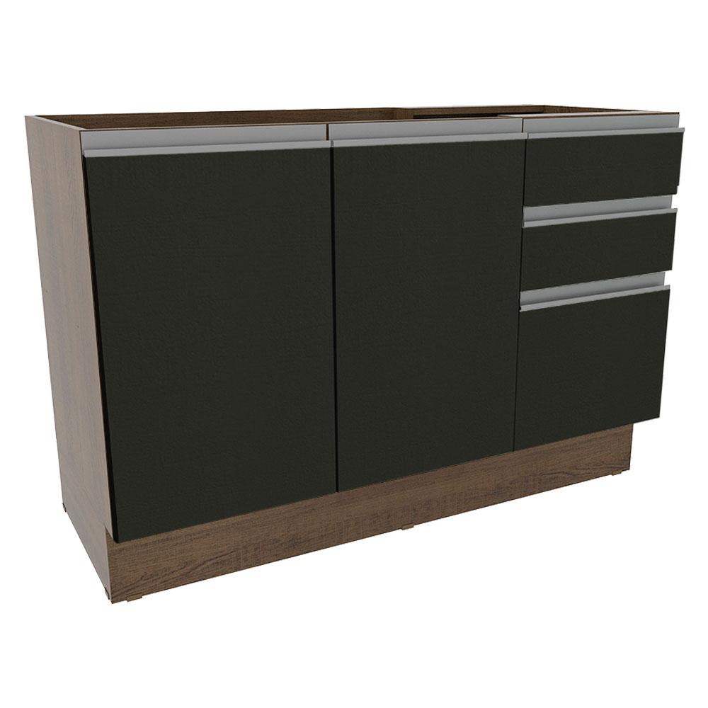 Foto 2 pulgar | Gabinete Bajo Cocina Madesa Glamy 120cm Sin Encimera Mn 01