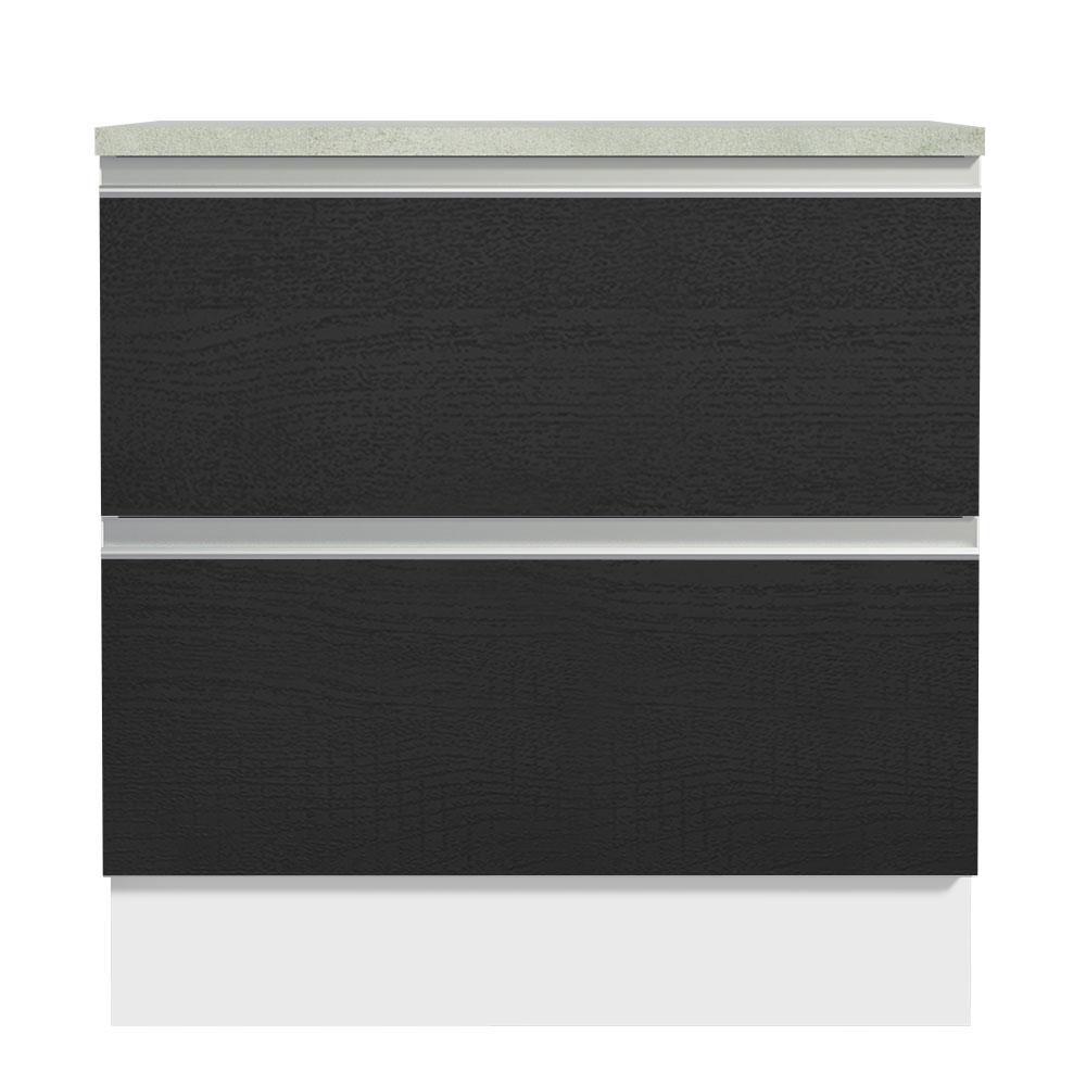 Foto 6 pulgar | Gabinete Bajo Cocina Madesa Glamy 80cm Con Encimera Bn