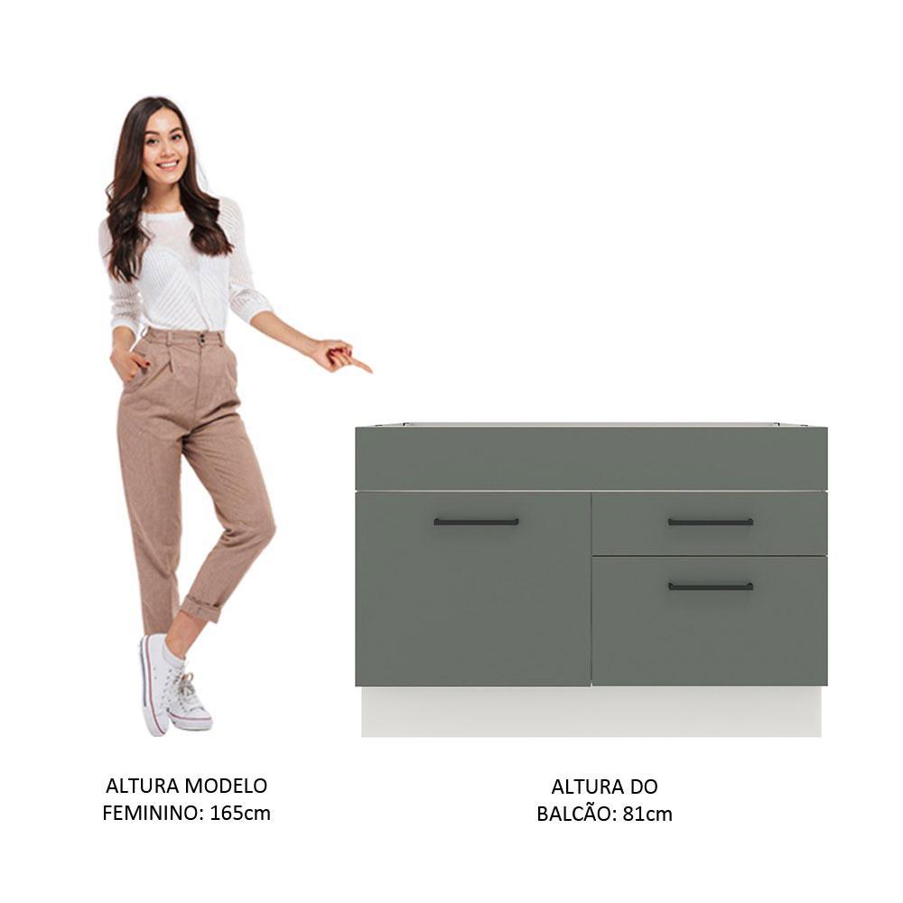 Foto 6 pulgar | Gabinete Bajo Cocina Madesa Agata 120cm Sin Encimera Bg 01