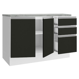 Foto 5 | Gabinete Bajo Cocina Madesa Glamy 120cm Con Encimera Bn 01