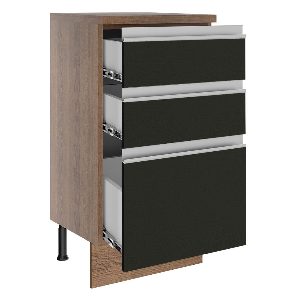Foto 4 pulgar | Gabinete Bajo Cocina Madesa Glamy 40cm Con Encimera Mn