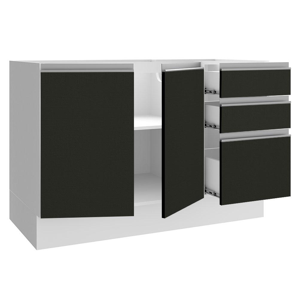 Foto 5 pulgar | Gabinete Bajo Cocina Madesa Glamy 120cm Sin Encimera Bn 01