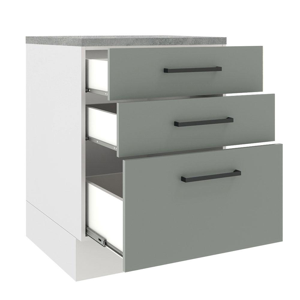 Foto 4 pulgar | Gabinete Bajo Cocina Madesa Agata 60cm Con Encimera Bg