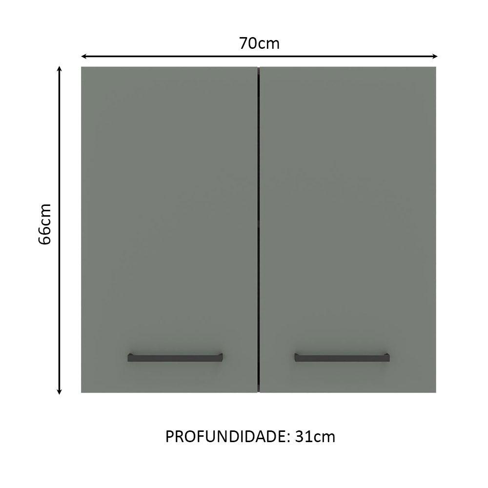 Foto 3 pulgar | Alacena Gabinete Superior Cocina Madesa Agata 70cm Mg