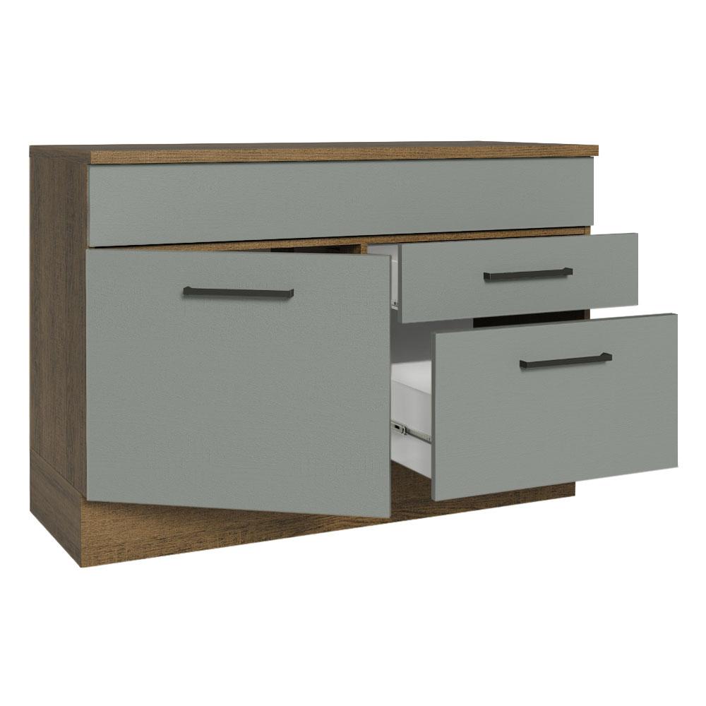 Foto 5 pulgar | Gabinete Bajo Cocina Madesa Agata 120cm Con Encimera Mg 01