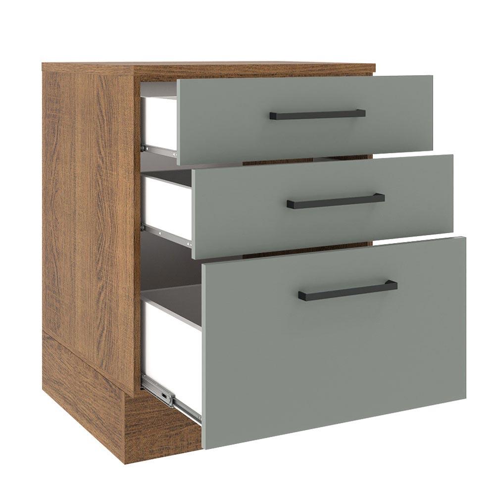 Foto 4 pulgar | Gabinete Bajo Cocina Madesa Agata 60cm Con Encimera Mg