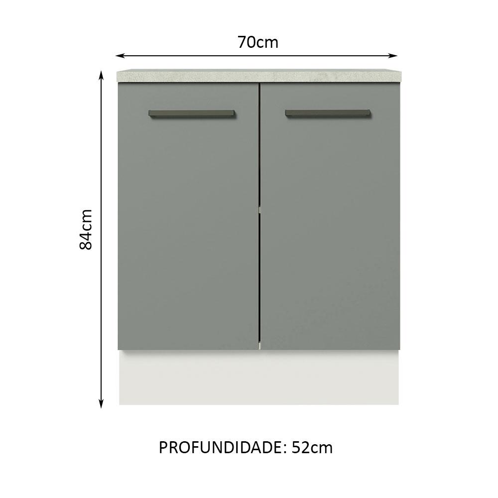 Foto 3 pulgar | Gabinete Bajo Cocina Madesa Agata 70cm Con Encimera Bg