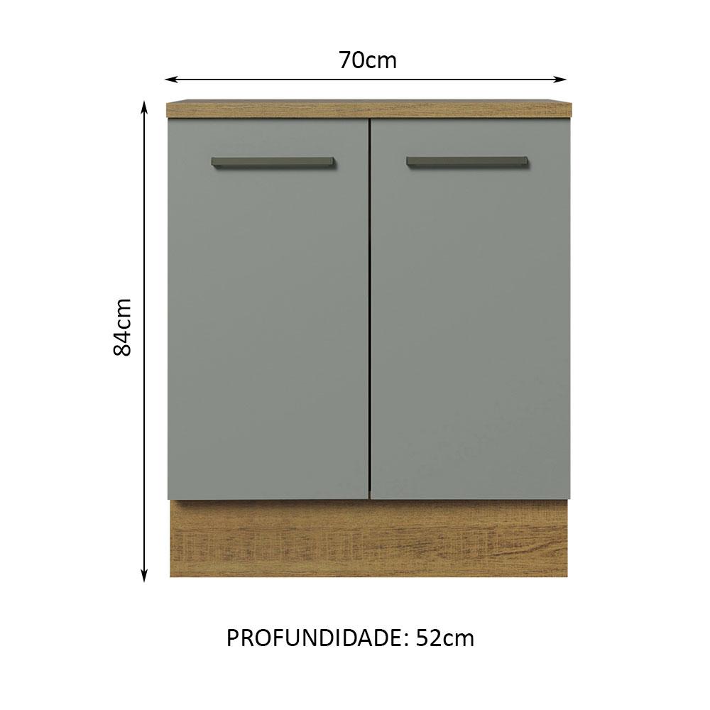 Foto 3 pulgar | Gabinete Bajo Cocina Madesa Agata 70cm Con Encimera Mg