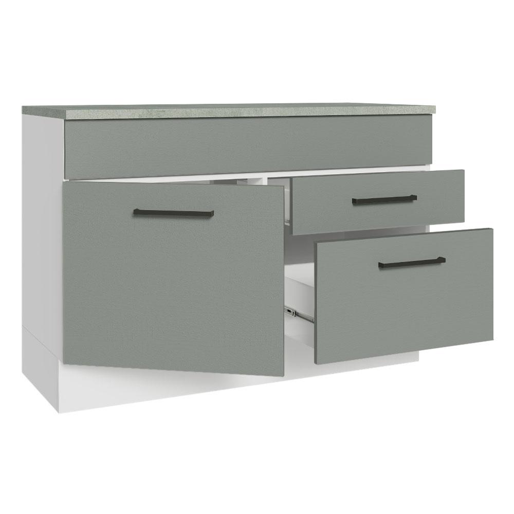 Foto 4 | Gabinete Bajo Cocina Madesa Agata 120cm Con Encimera Bg 01