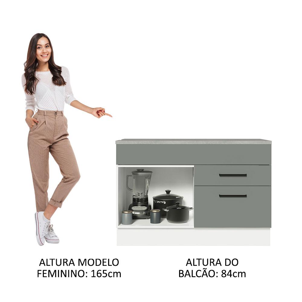 Foto 5 | Gabinete Bajo Cocina Madesa Agata 120cm Con Encimera Bg 01