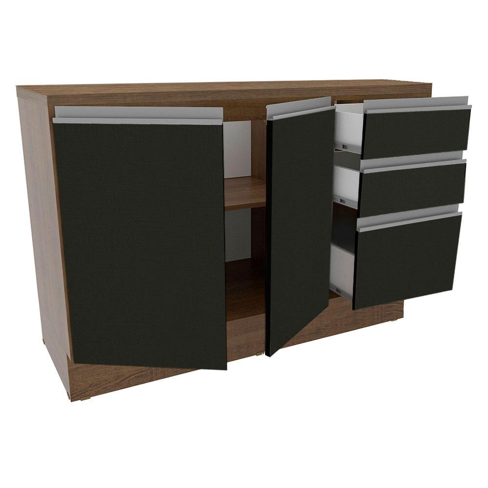 Foto 6 pulgar | Gabinete Bajo Cocina Madesa Glamy 120cm Con Encimera Mn 01