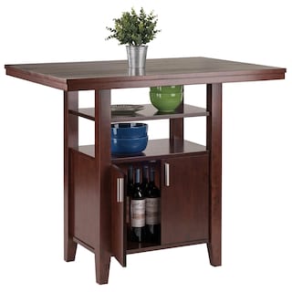 Foto 7 | Mesa De Comedor Winsome Albany High Walnut 76 X 106 X 91 Cm - Venta Internacional.