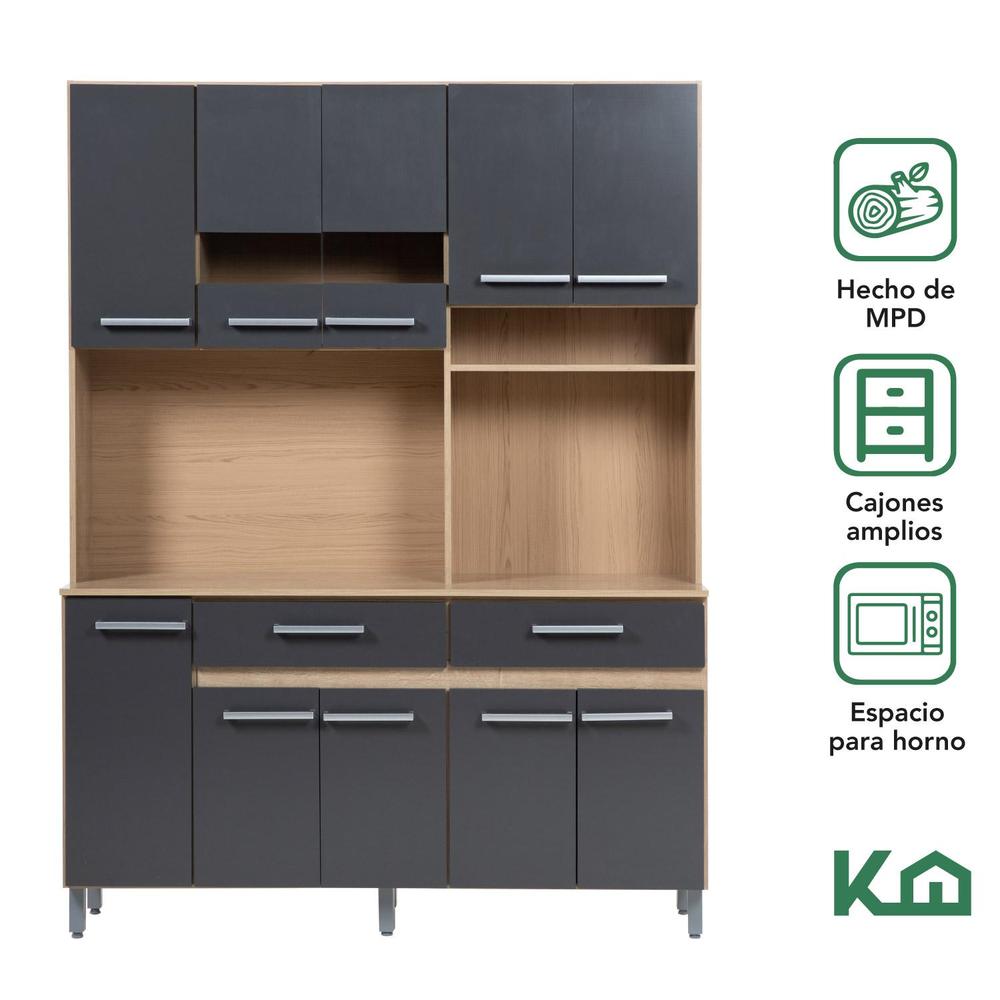 Foto 3 pulgar | Mueble Alacena Rack Organizador Despensero Multiusos Cocina