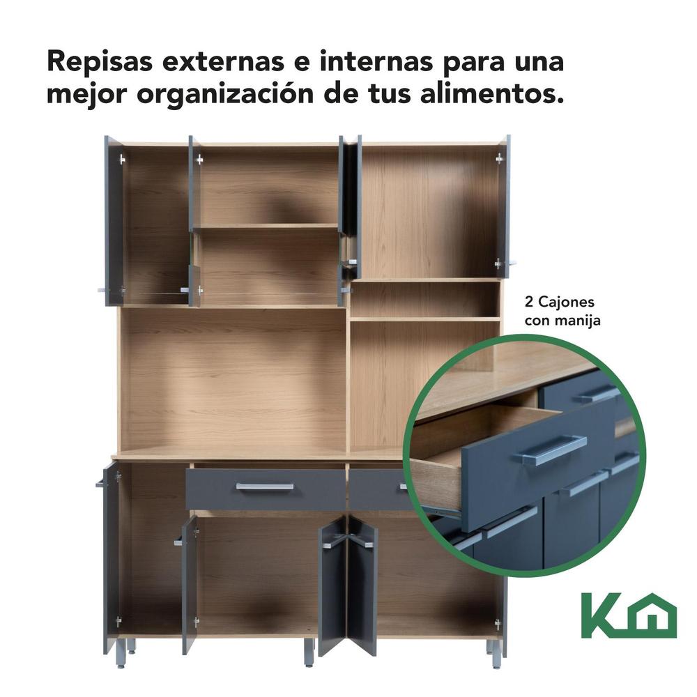Foto 4 pulgar | Mueble Alacena Rack Organizador Despensero Multiusos Cocina