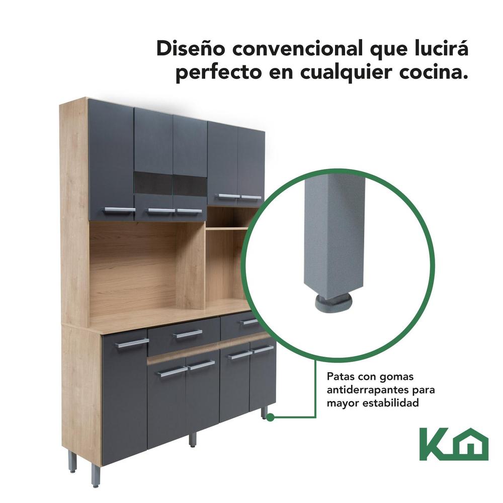 Foto 7 pulgar | Mueble Alacena Rack Organizador Despensero Multiusos Cocina