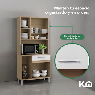 Foto 7 | Mueble Rack Cocina Multiuso Alacena 6 Repisas Madera Estante