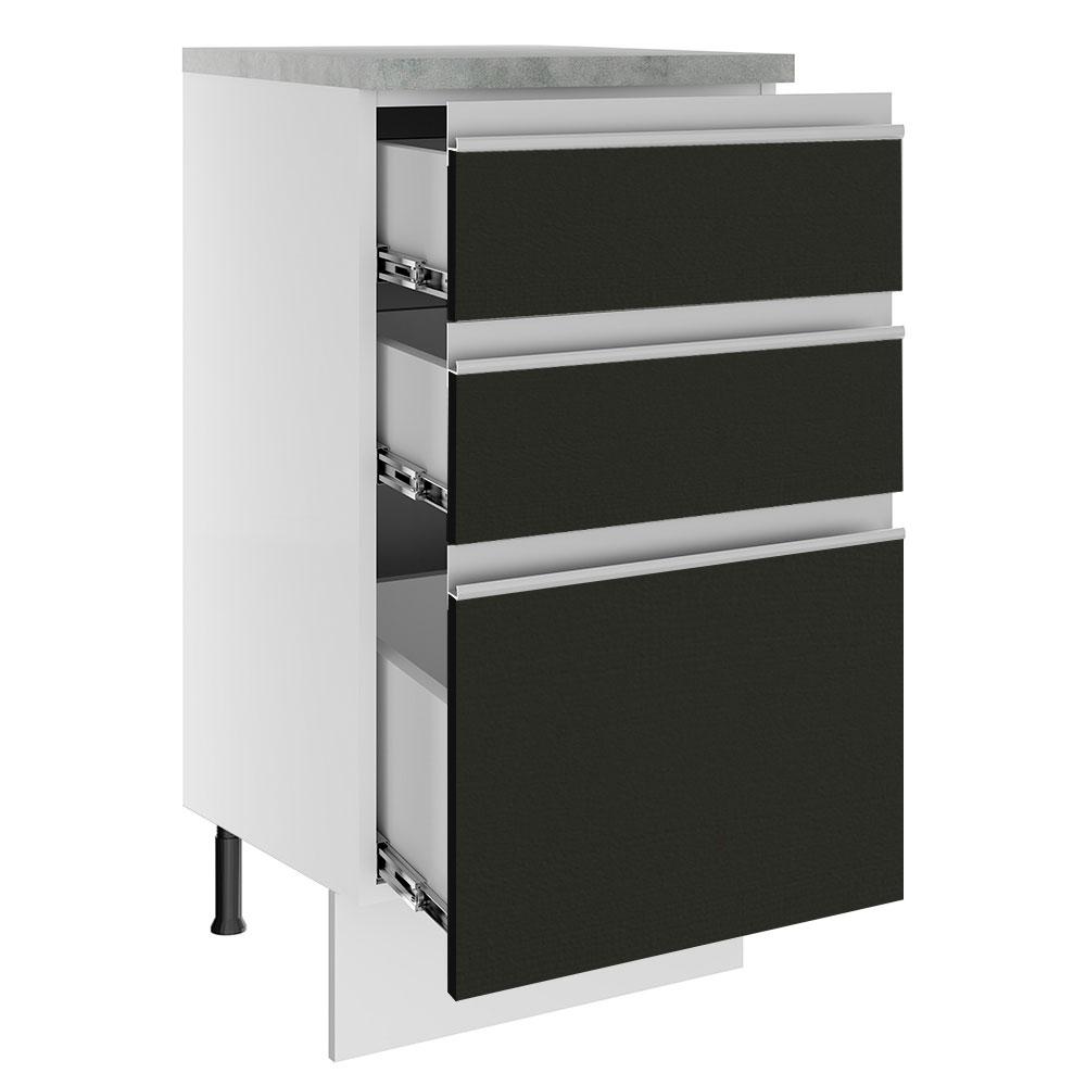 Foto 3 | Gabinete Bajo Cocina Madesa Glamy 40cm Con Encimera Bn 01