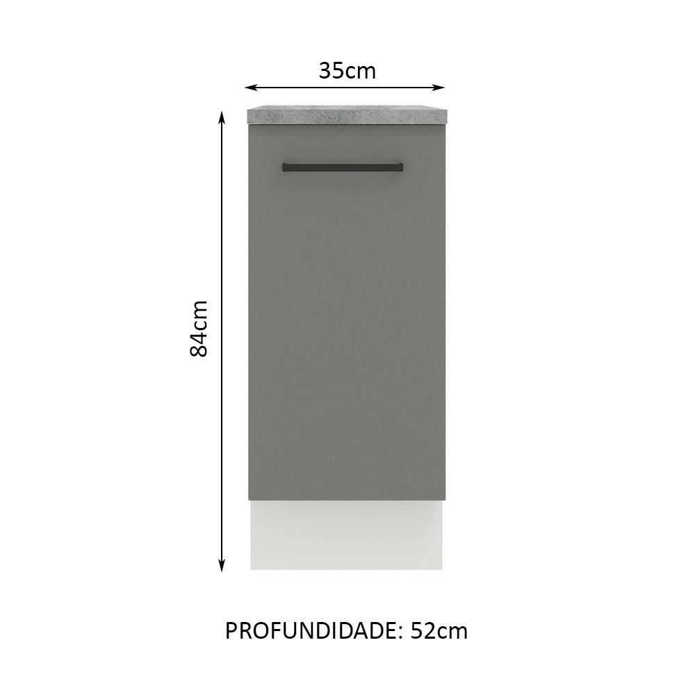Foto 3 pulgar | Gabinete Bajo Cocina Madesa Agata 35cm Con Encimera Bg
