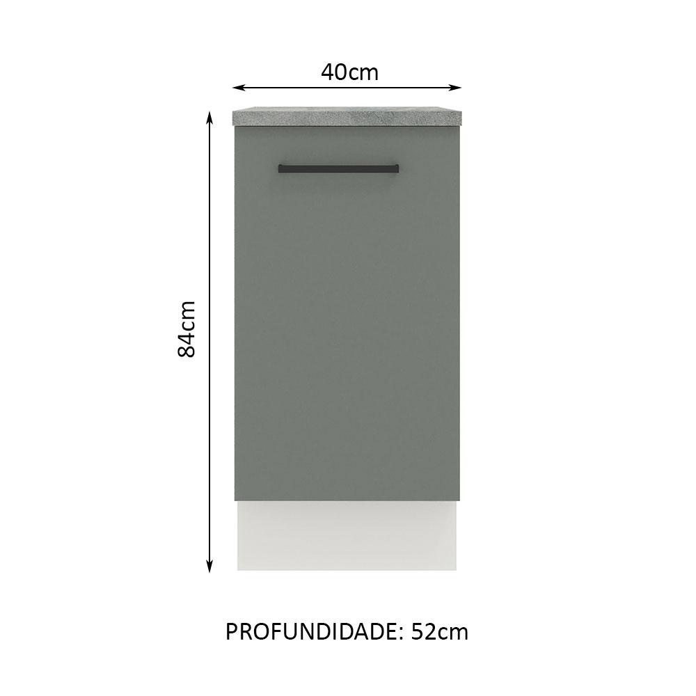 Foto 3 pulgar | Gabinete Bajo Cocina Madesa Agata 40cm Con Encimera Bg 02