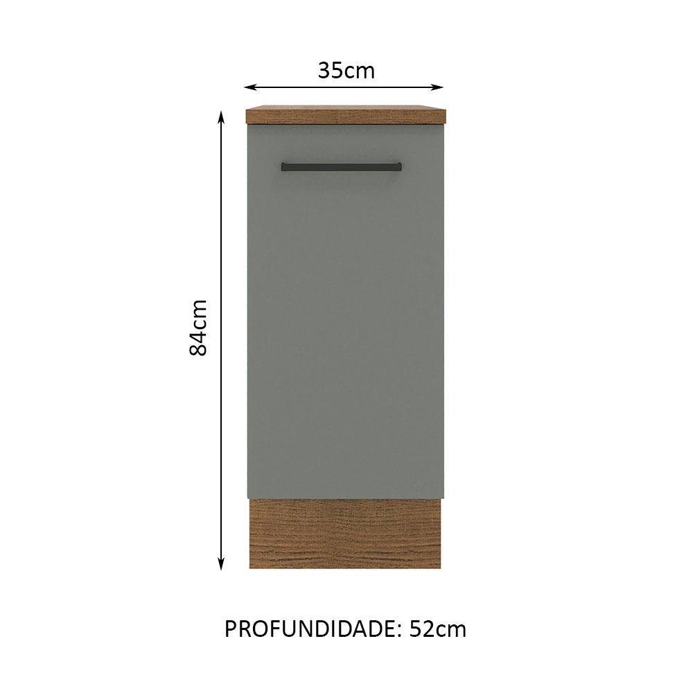 Foto 3 pulgar | Gabinete Bajo Cocina Madesa Agata 35cm Con Encimera Mg