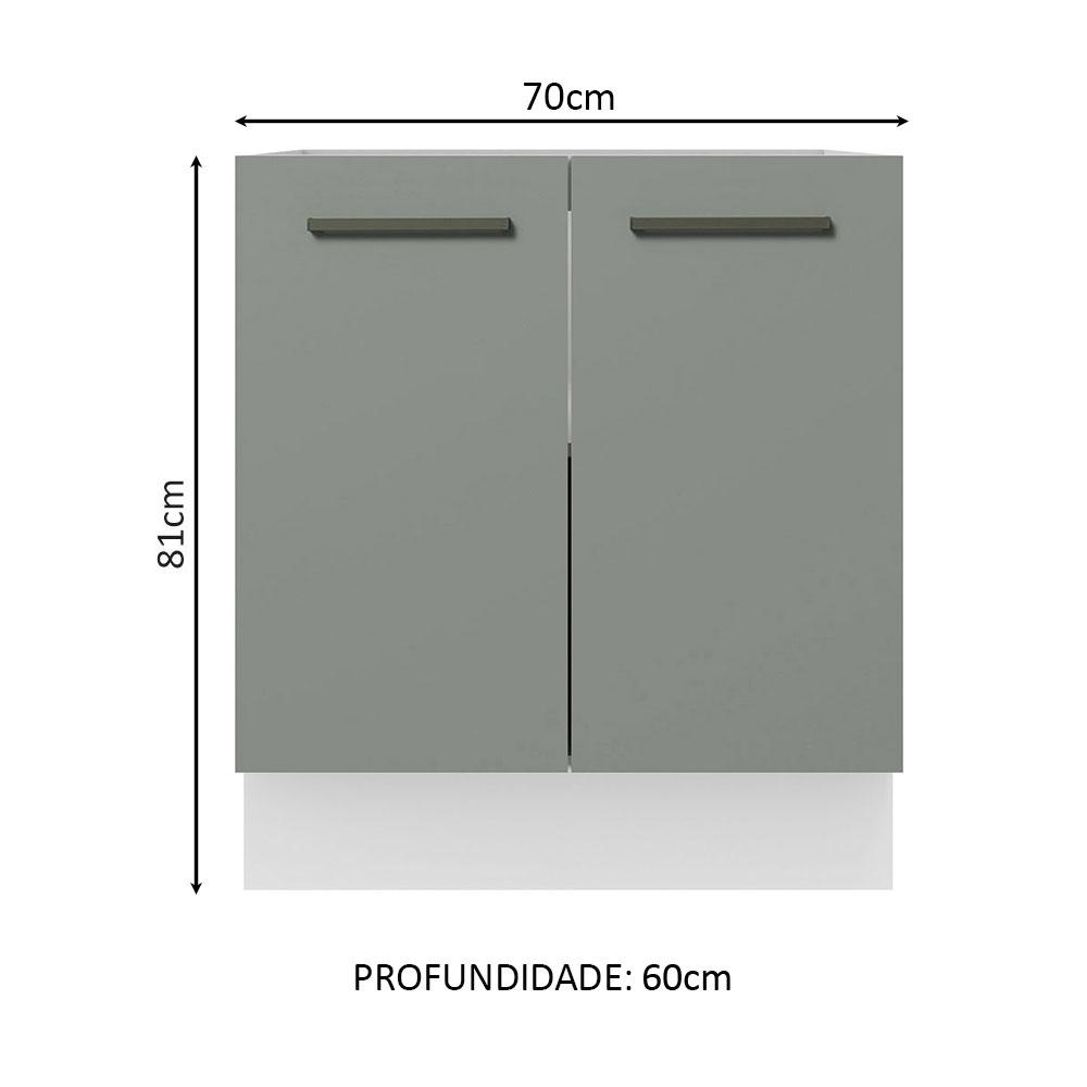 Foto 3 pulgar | Gabinete Bajo Cocina Madesa Agata 70cm Sin Encimera Bg 02
