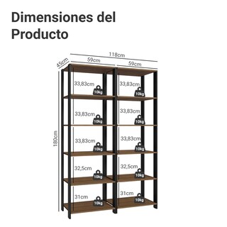 Foto 3 | Armario Organizador Multiuso Para Cocina Madesa 118cm Mn