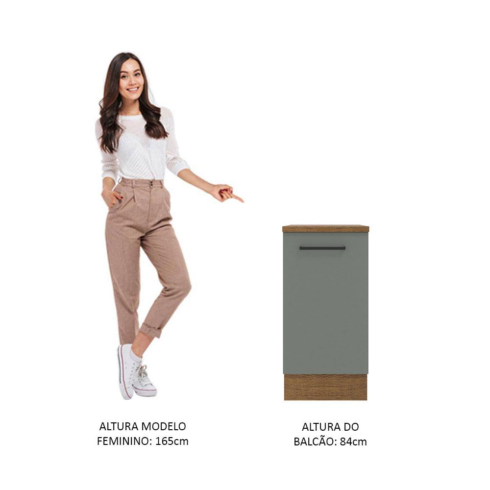 Foto 6 pulgar | Gabinete Bajo Cocina Madesa Agata 40cm Con Encimera Mg 02