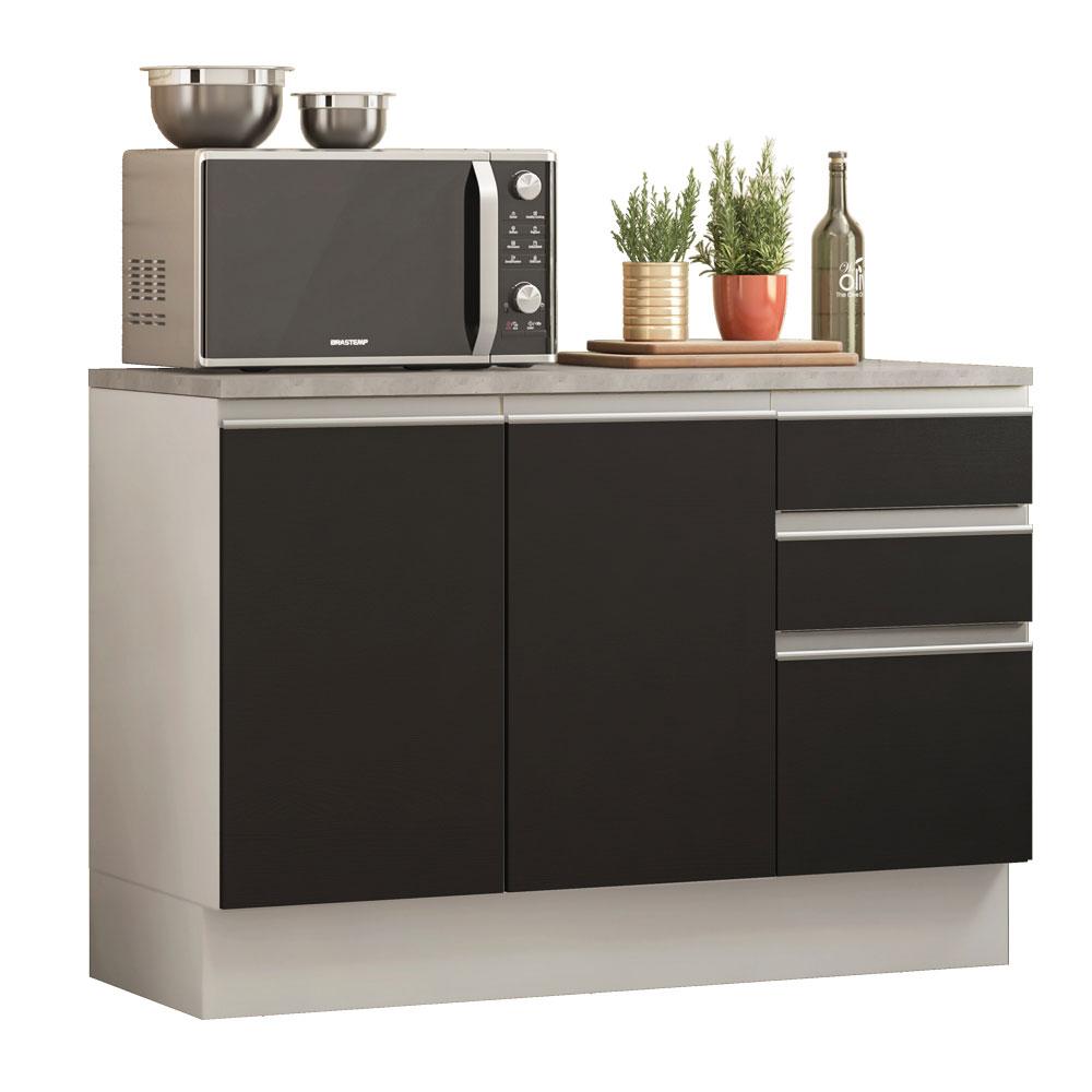Foto 1 | Gabinete Bajo Cocina Madesa Glamy 120cm Con Encimera Bn