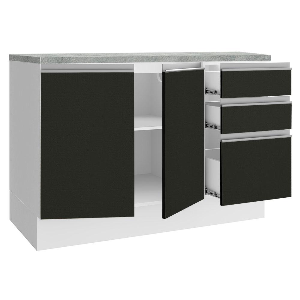 Foto 4 | Gabinete Bajo Cocina Madesa Glamy 120cm Con Encimera Bn