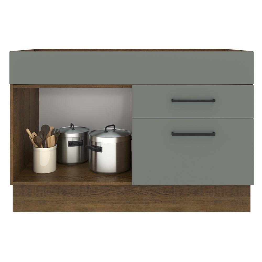Foto 4 pulgar | Gabinete Bajo Cocina Madesa Agata 120cm Sin Encimera Mg 10