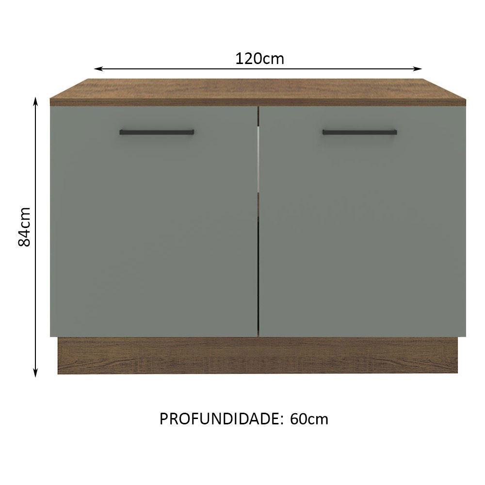 Foto 3 pulgar | Gabinete Bajo Cocina Madesa Agata 120cm Con Encimera Mg 02