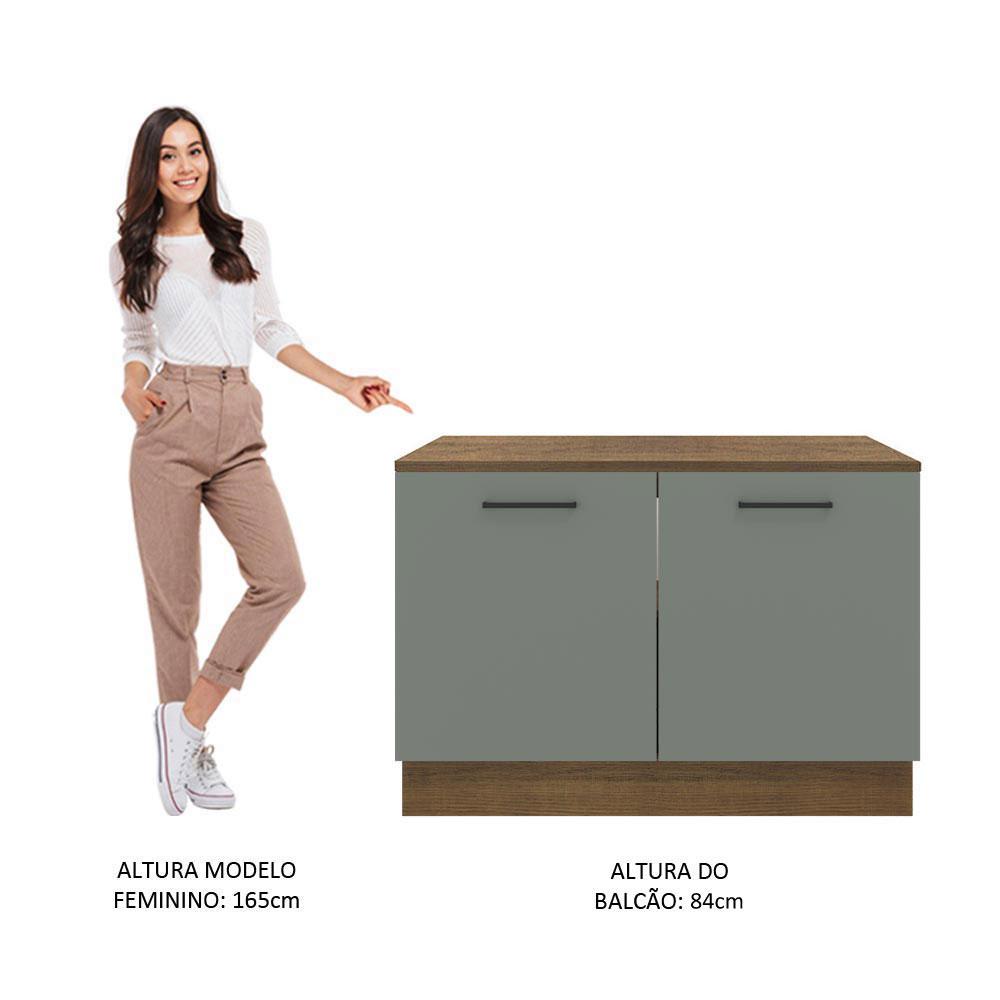 Foto 6 pulgar | Gabinete Bajo Cocina Madesa Agata 120cm Con Encimera Mg 02