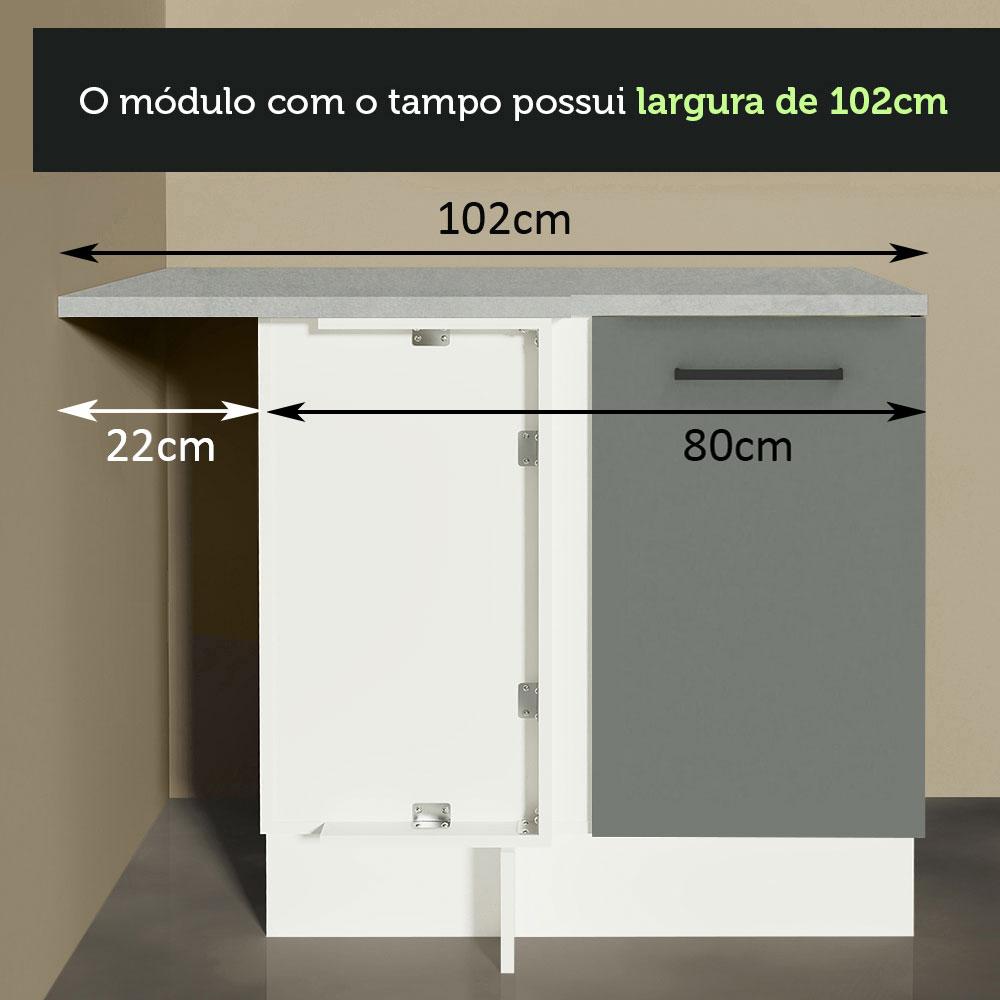 Foto 7 | Gabinete Bajo Cocina Madesa Agata 60cm Con Encimera Bg 01