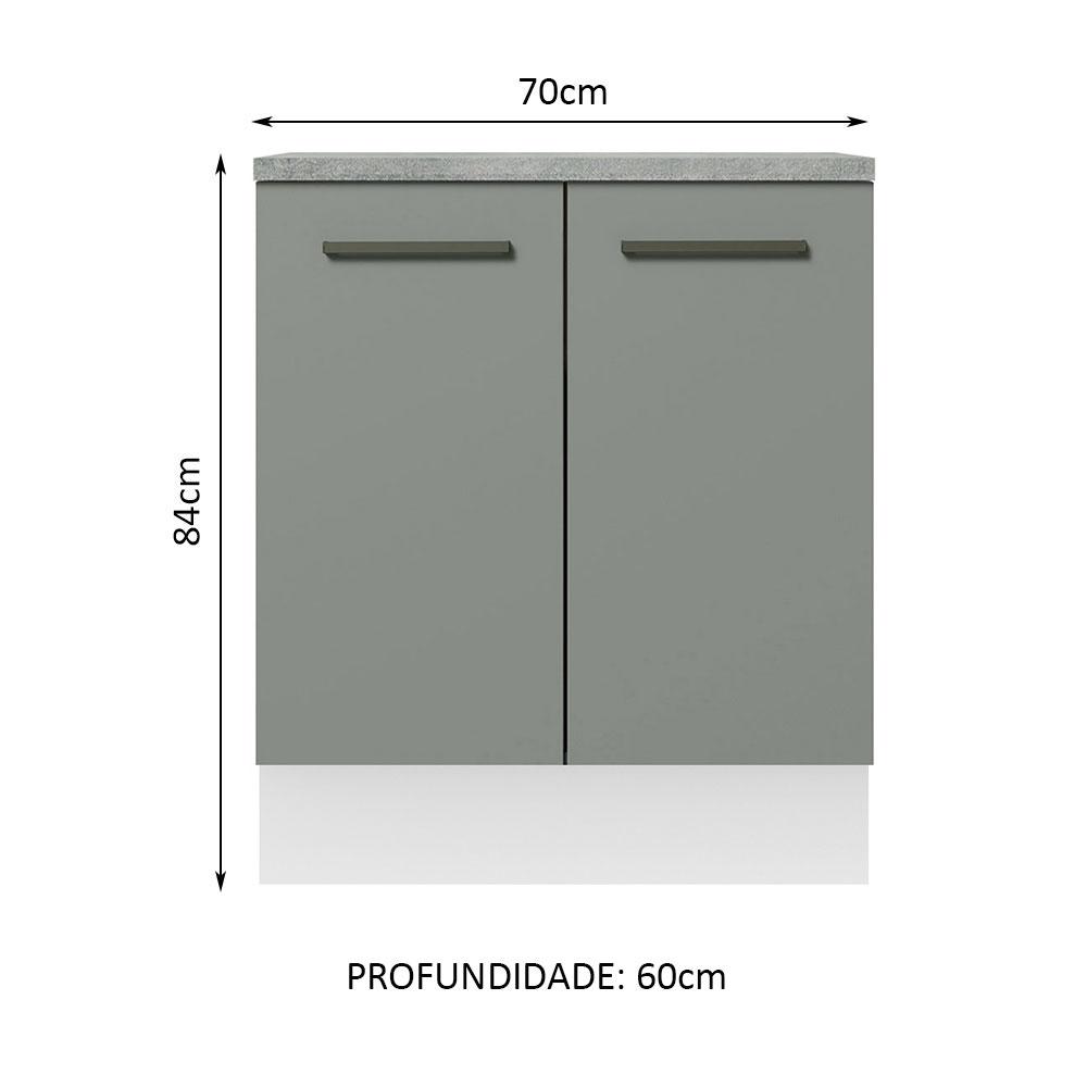 Foto 3 pulgar | Gabinete Bajo Cocina Madesa Agata 70cm Con Encimera Bg 01