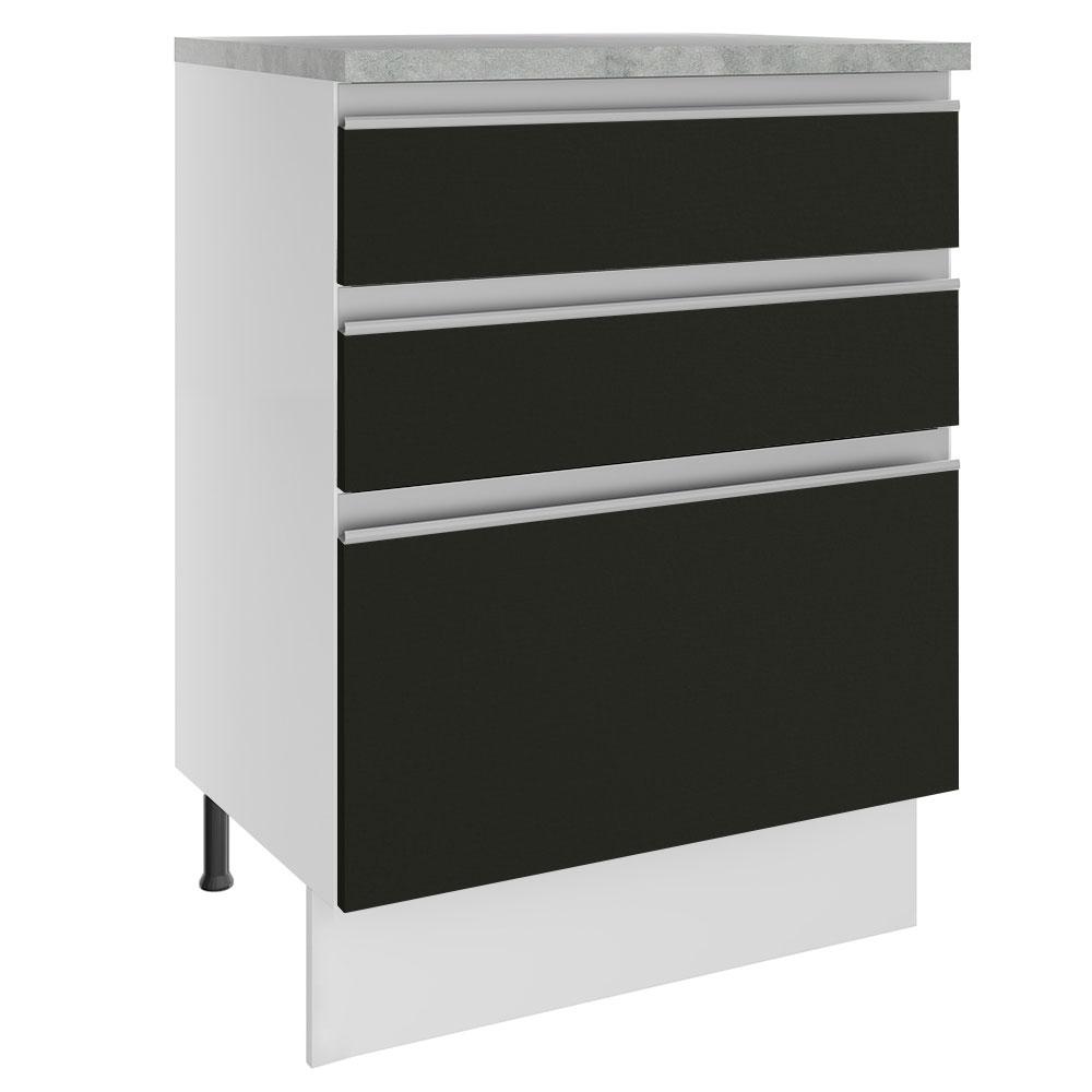 Foto 2 pulgar | Gabinete Bajo Cocina Madesa Glamy 60cm Con Encimera Bn 10