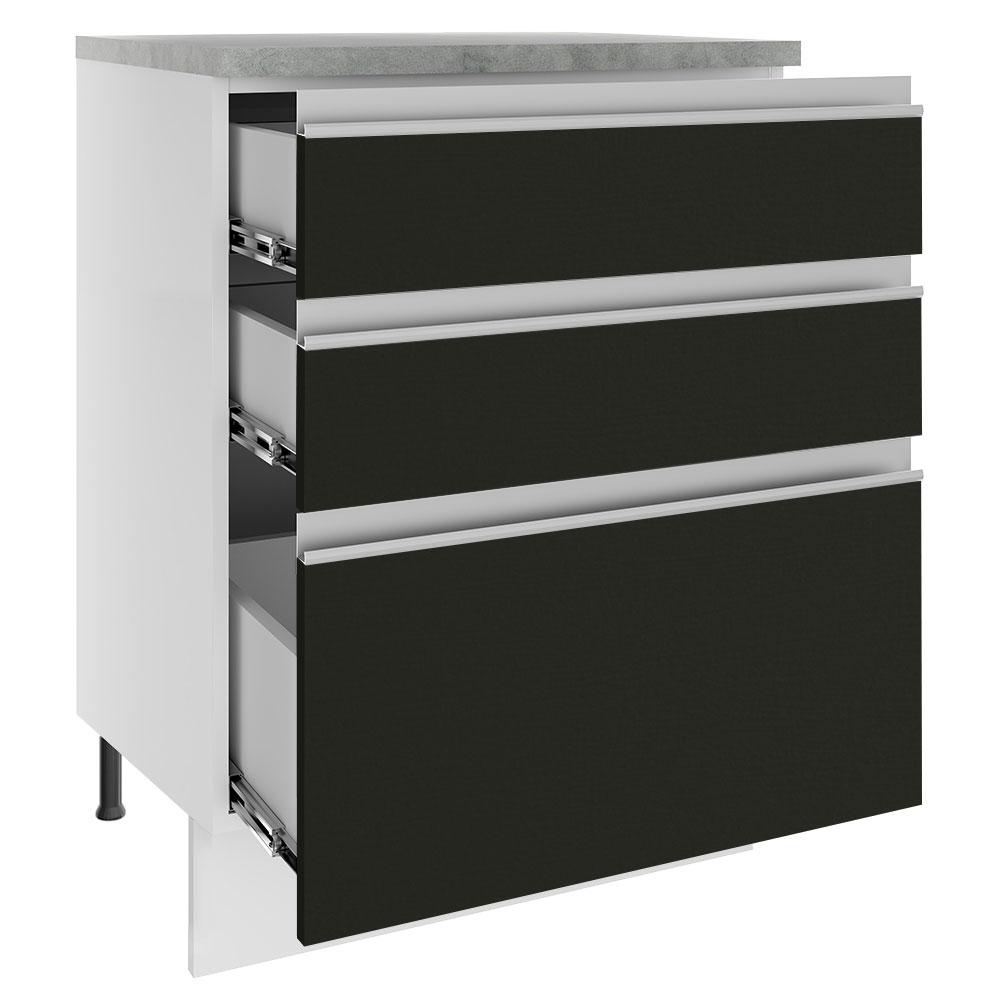 Foto 4 pulgar | Gabinete Bajo Cocina Madesa Glamy 60cm Con Encimera Bn 10